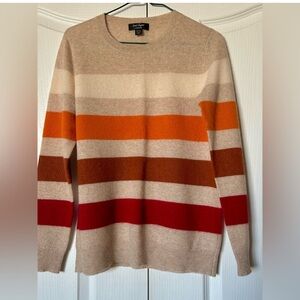 Lord and Taylor Striped Multicolor Sweater x 2